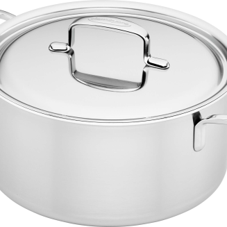Garnek niski z pokrywką Demeyere 5 Plus 5.2 l - 6