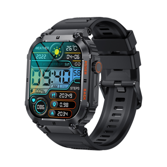 Smartwatch VELTORI VT200-1 Czarny Pasek Silikonowy - 2