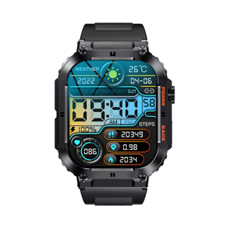 Smartwatch VELTORI VT200-1 Czarny Pasek Silikonowy - 3