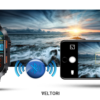 Smartwatch VELTORI VT200-1 Czarny Pasek Silikonowy - 16
