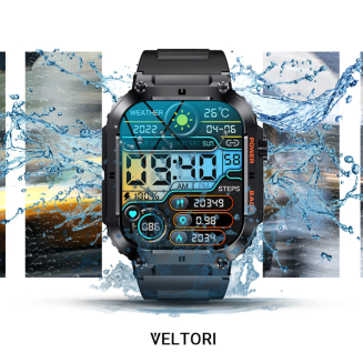 Smartwatch VELTORI VT200-1 Czarny Pasek Silikonowy - 20