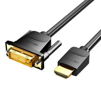 Kabel HDMI do DVI (24+1) Vention ABFBF 1m, 4K 60Hz/ 1080P 60Hz (Czarny) - 2