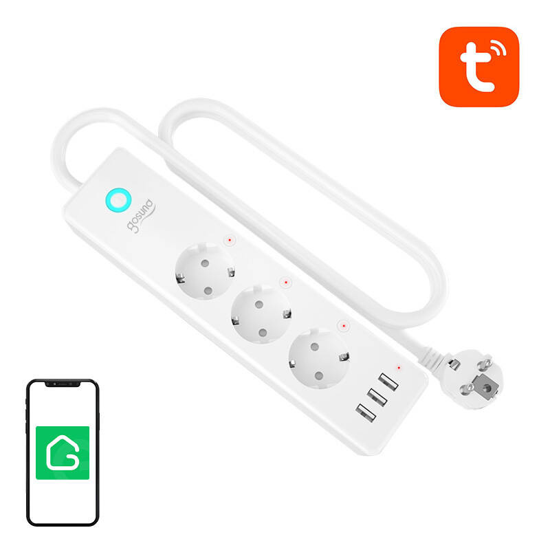Listwa zasilająca GOSUND P1 PLUS 3 gniazda AC (schuko)