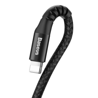 Kabel BASEUS Spring USB-A-Lightning 1m sprężynowy (czarny) - 2