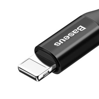 Kabel BASEUS Spring USB-A-Lightning 1m sprężynowy (czarny) - 4