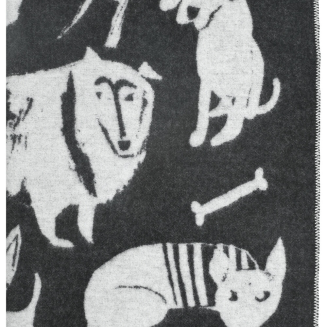Koc Lapuan Kankurit Koirapuisto black-white 130x180 cm - 2