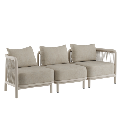 Reclining Sofa SACKit Kirra Lounge Sofa 3 Seater Sand
