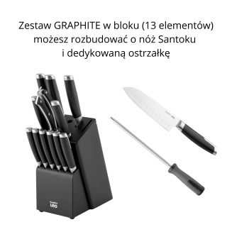Zestaw noży w bloku BergHOFF Graphite 13 elementów - 8