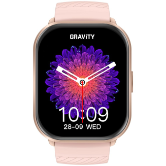 Smartwatch Gravity Różowy Pasek + Bransoleta GT43-1 - 7