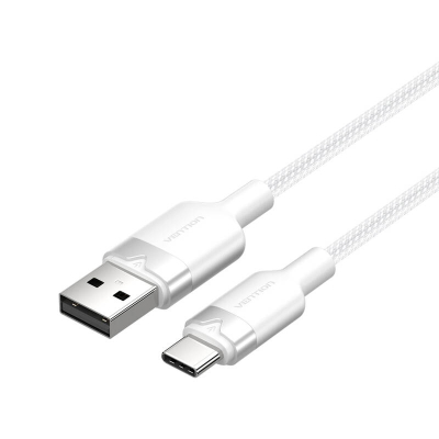 Kabel VENTION CTNWF USB-A-USB-C 1m 3A (biały)