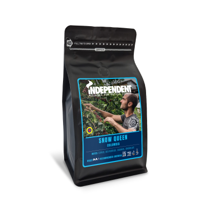 Kawa ziarnista Independent Alliance for Better Coffee Columbia Dulima Snow Queen