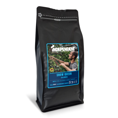 Independent Alliance for Better Coffee Columbia Dulima Snow Queen coffee beans