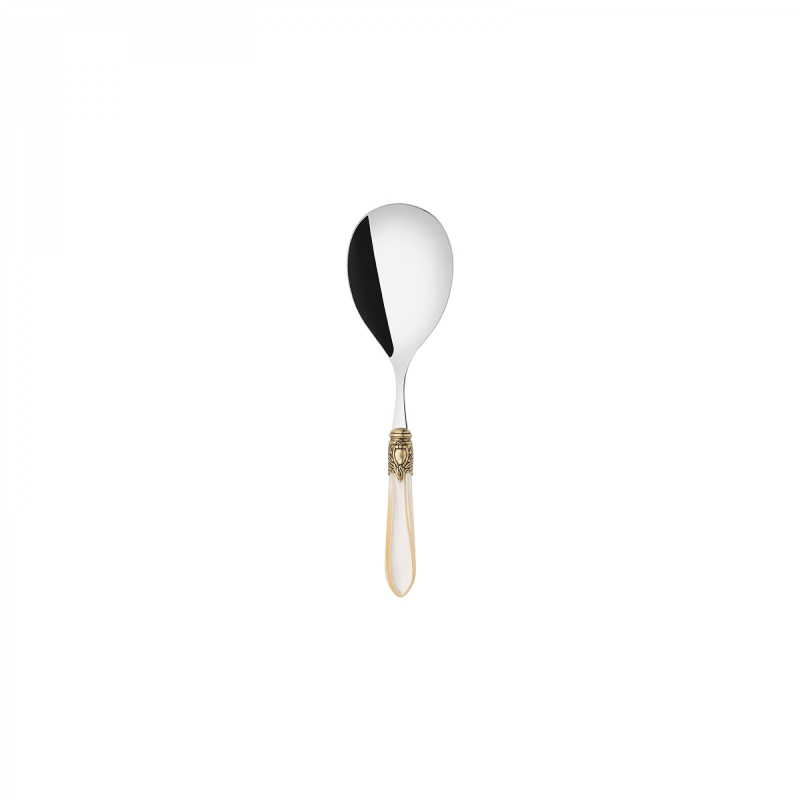 Łyżka do serwowania ryżu Casa Bugatti Oxford Ivory/Gold