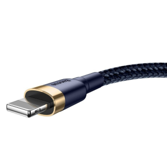  BASEUS Cafule USB-A-Lightning Cable 2m (Gold-Navy Blue) - 4
