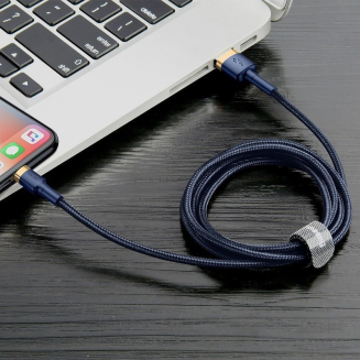  BASEUS Cafule USB-A-Lightning Cable 2m (Gold-Navy Blue) - 7