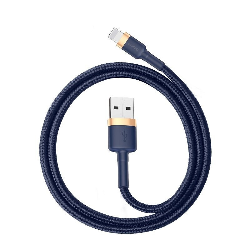  BASEUS Cafule USB-A-Lightning Cable 2m (Gold-Navy Blue)
