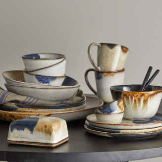 Zestaw porcelany śniadaniowy Bloomingville Jules 12 szt. - 6