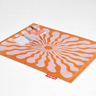 Dywan piknikowy Fatboy Flying Carpet Flower Orange 180x140 cm - 5
