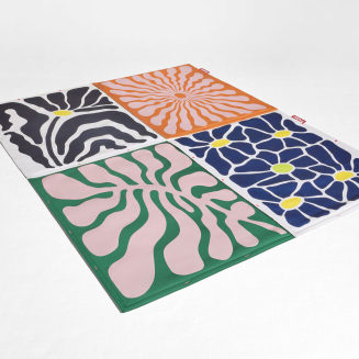 Dywan piknikowy Fatboy Flying Carpet Flower Orange 180x140 cm - 6