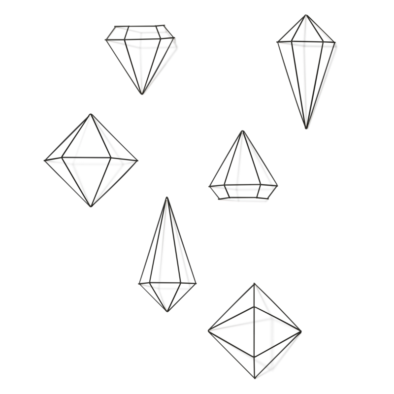 Dekoracja ścienna Umbra Wall Décor Prisma Black | SZYBKA WYSYŁKA 24H