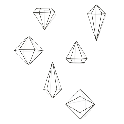 Dekoracja ścienna Umbra Wall Décor Prisma Black | SZYBKA WYSYŁKA 24H