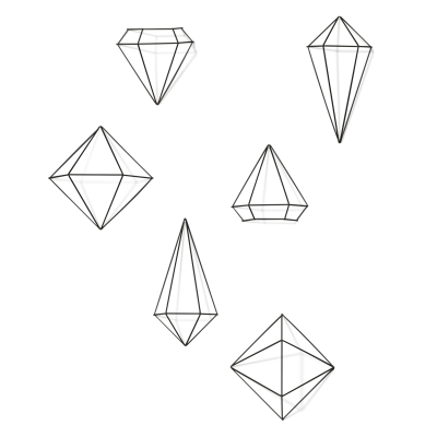 Dekoracja ścienna Umbra Wall Décor Prisma Black | SZYBKA WYSYŁKA 24H