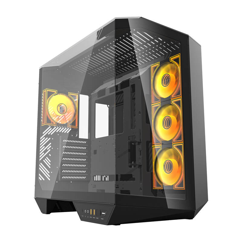  DARKFLASH DY470 computer case + 4 fans (black)
