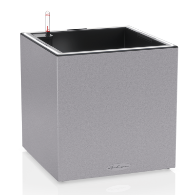 Donica Lechuza Canto Stone 40 LED kostka szary kamienny