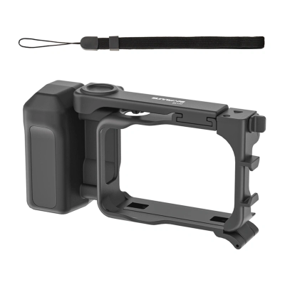 Sunnylife Zestaw vlogowy do Insta360 GO Ultra - Smycz – cold shoe (czarny).