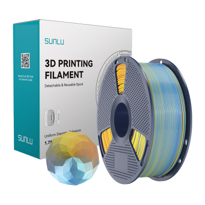  Filament SUNLU PLA+ Silk Forth-Color 1.75mm 1kg (blue-purple-orange-yellow)