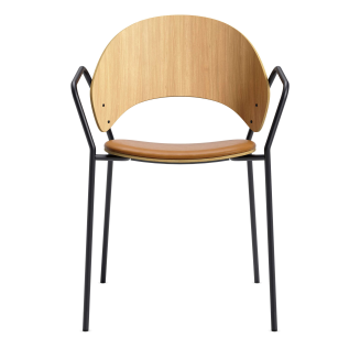 Krzesło z podłokietnikami Eva Solo Dosina oiled oak & cognac leather - 6