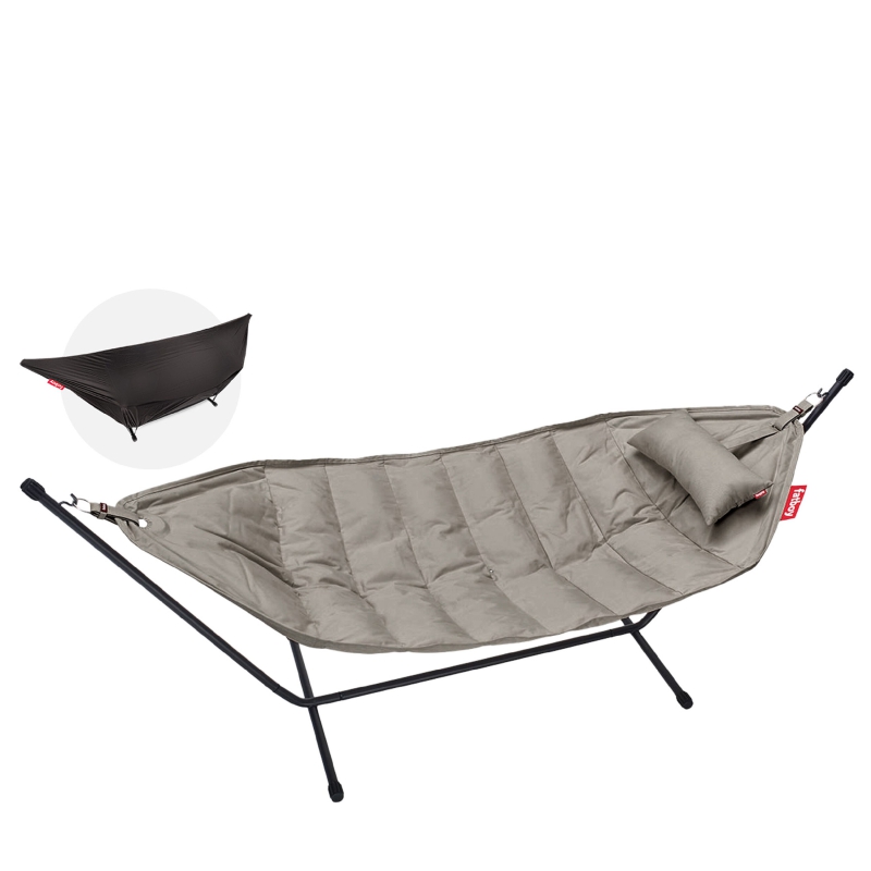 Hamak Fatboy Headdemock Superb z poduszką Grey Taupe | PROMOCJA: POKROWIEC GRATIS!