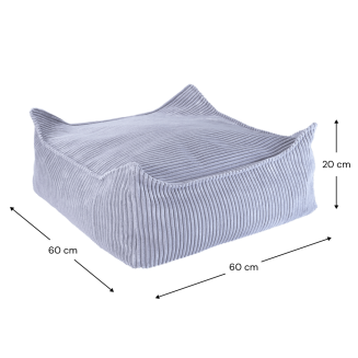 Pufa dziecięca Wigiwama Square Ottoman Blueberry Blue - 4