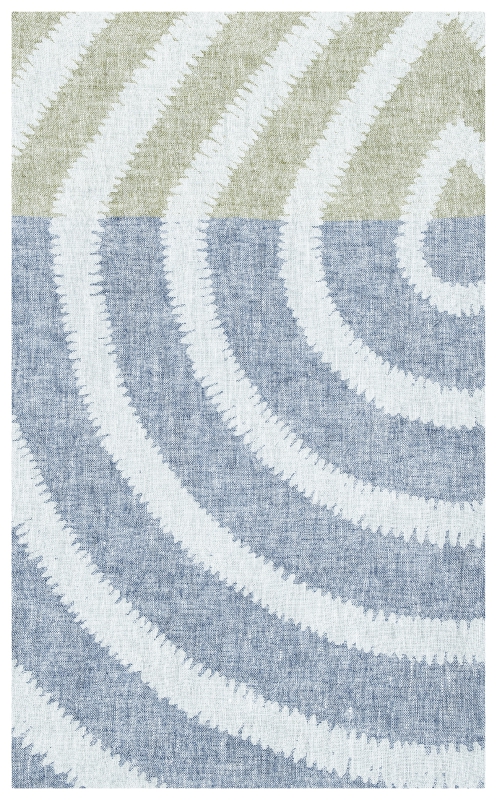 Ręcznik Lapuan Kankurit METSALAMPI blueberry-olive 95x180 cm