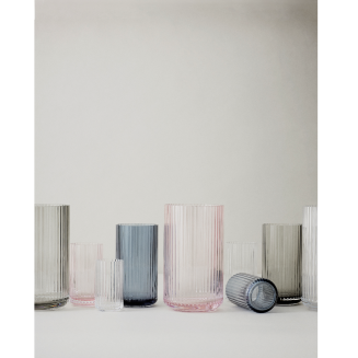  Lyngby vase 25 cm transparent gray - 2