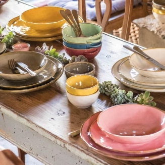  Rose&Tulipani | Set of 6 round Concerto Ottanio bowls - Blue-green, 7 cm - 4