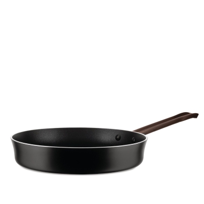 Alessi Edo frying pan, black, 28 cm