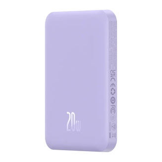 Powerbank BASEUS magnetyczny mini 5000mAh 20W (fioletowy) - 4