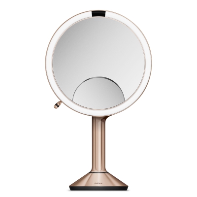  Simplehuman Trio 1x illuminated sensor mirror | 5x | 10x rose gold