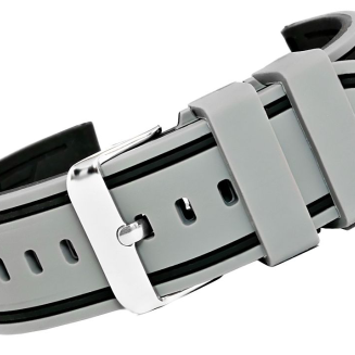 Pasek silikonowy SZARO-CZARNY U14-22-6 - 2