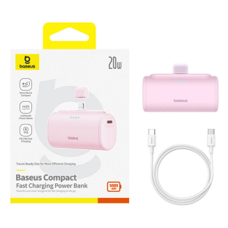 Powerbank BASEUS Compact IP 5000mAh 20W (różowy) - 6