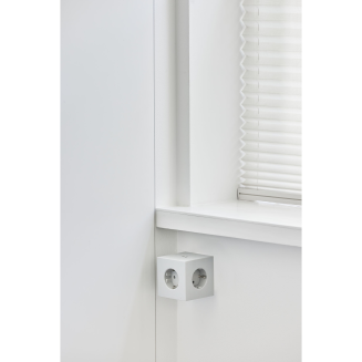 Listwa zasilająca Avolt Square 1 z podwójnym USB-C 30 W i podstawą magnetyczną 3 m opalizująca biel - 5