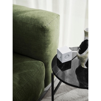 Listwa zasilająca Avolt Square 1 z podwójnym USB-C 30 W i podstawą magnetyczną 3 m opalizująca biel - 4