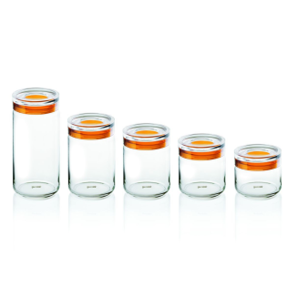 Pojemnik kuchenny szklany 500ml Guzzini Latina biały - 2