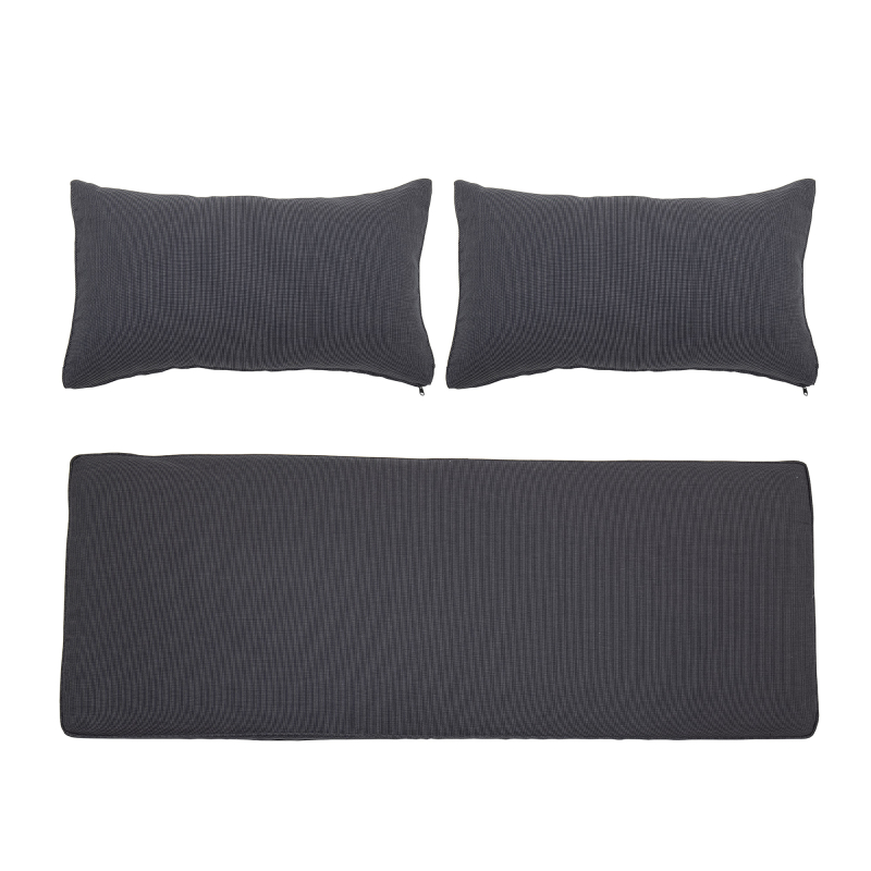  Bloomingville Mundo Gray sofa cushion cover set