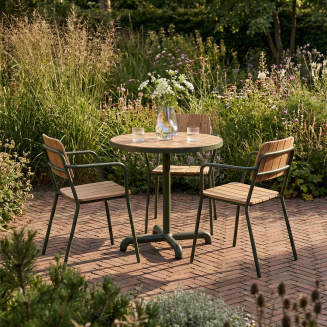 Stolik ogrodowy SACKit Kirra Café Table Olive ∅70 cm - 2
