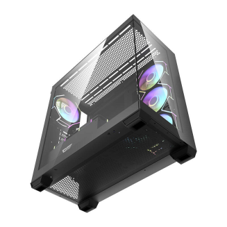  DARKFLASH DS900 computer case + 7 ARGB fans (black) - 7