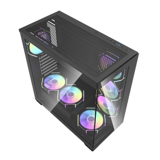  DARKFLASH DS900 computer case + 7 ARGB fans (black) - 8
