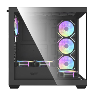  DARKFLASH DS900 computer case + 7 ARGB fans (black) - 2