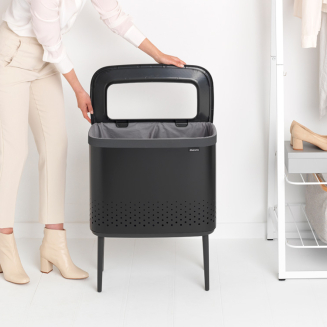  Brabantia Bo laundry basket 60l, matte black - 9
